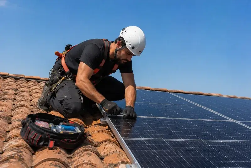 Maintenance et monitoring de panneaux solaires à Fégréac
